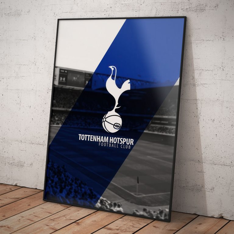 Poster Tottenham Hotspur FC s logom. Kvalitný papier a tlač.