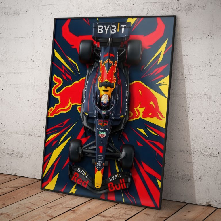 Tímový poster RedBull Racing F1 na kvalitnom perleťovom papieri.