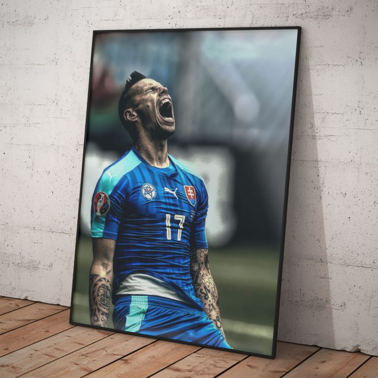 Plagát Marek Hamšík v slovenskom reprezentačnom drese.